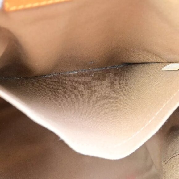 LOUIS VUITTON Palermo PM Hand Bag Monogram Leather Brown France M40145 32FA893 - Picture 5 of 13